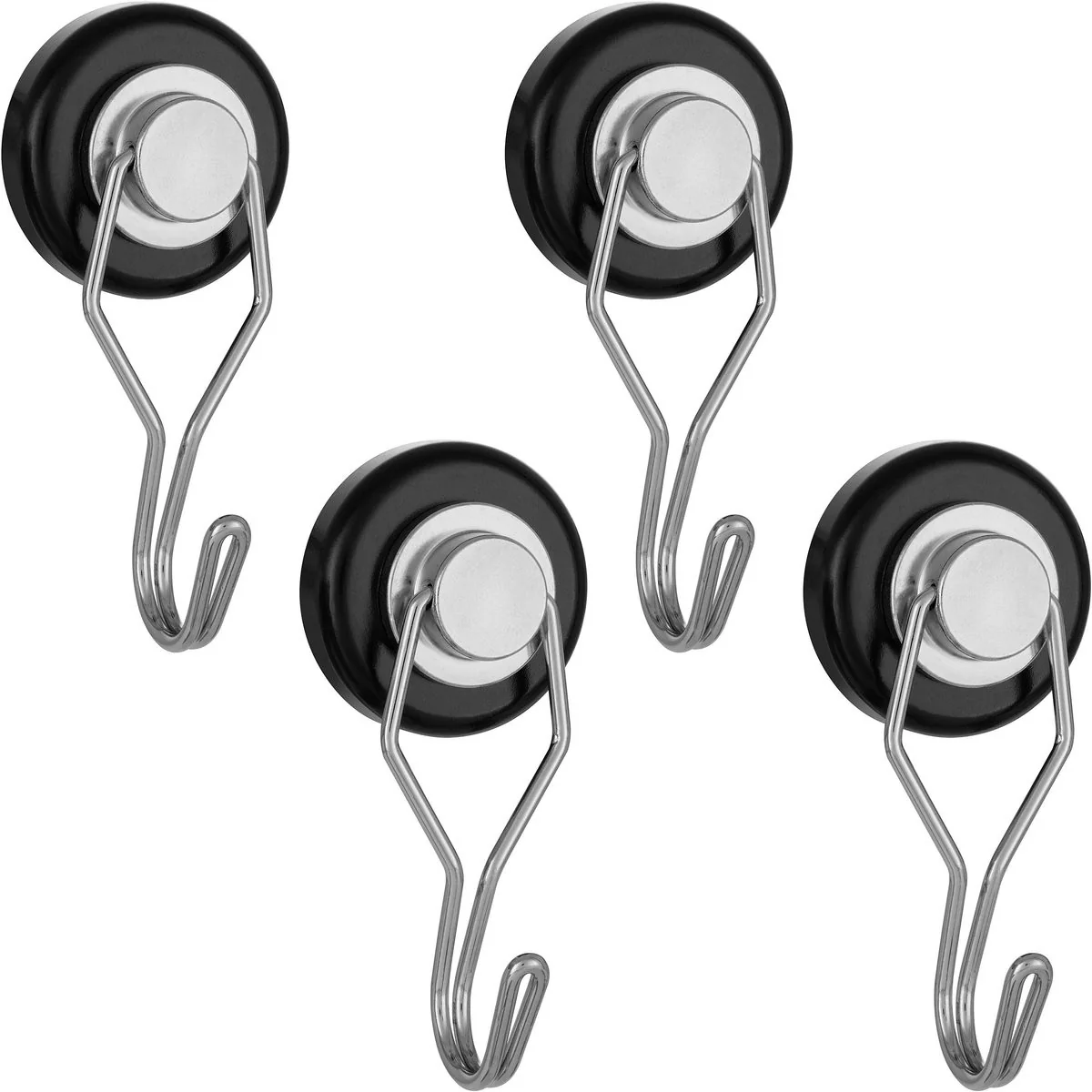 POPPSTAR Neodym Magnethaken extra stark drehbar Kleiderhaken
