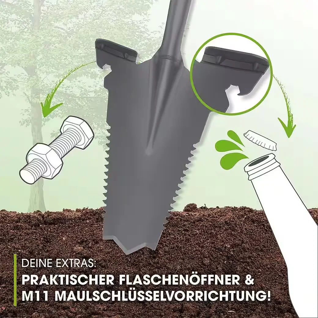 EASYMAXX Wurzelspaten Wurzelsäge Schaufel 114 cm Gartengerät