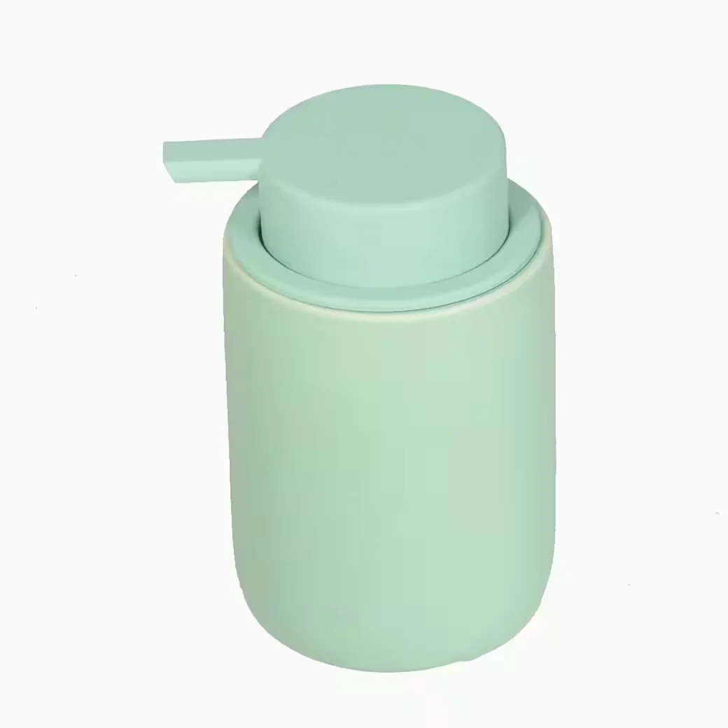 HOUSEPROUD Seifenspender Ceramic Silk Keramik für Bad nachfüllbar
