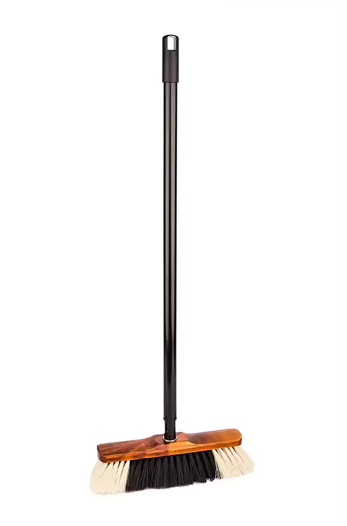 BIGDEAN Staubbesen mit Teleskopstiel, weiche Borsten, Made in Germany