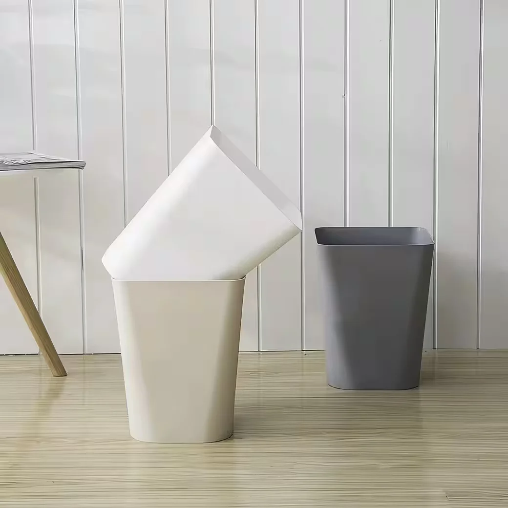 SINOBA Papierkorb 6102 eckig moderner Mülleimer Papiereimer für Büro