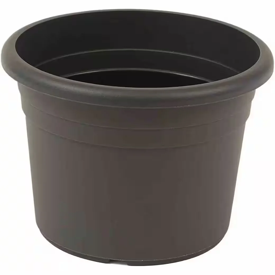 GARDAMO CILINDRO Pflanzkübel 15 cm anthrazit Kunststoff mit Ablauf